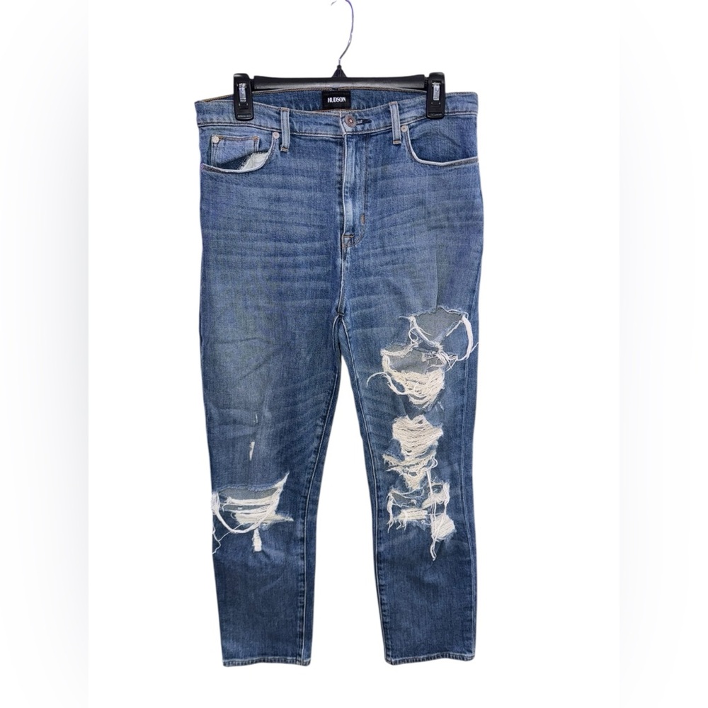 Hudson Jeans Distressed Blue Skinny Jeans Size 29